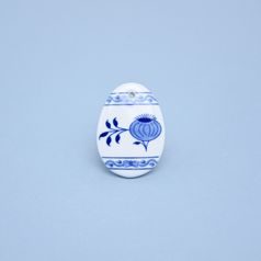 Easter decoration - Egg 5,5 x 3,9 cm, Original Blue Onion Pattern