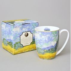 Hrnek 380 ml, V. van Gogh, Pšeničná pole s cypřiši, porcelán Duo Gifts