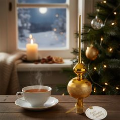 Vánoční ozdoba baculák, 5,5 cm, červený, České ozdoby MIJA