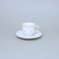 Šálek vysoký 80 ml na espresso + podšálek 12 cm, Verona zlatá Valbella, G. Benedikt