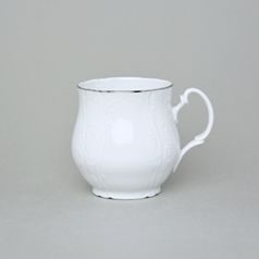 Hrnek Jonáš 310 ml, Thun 1794, karlovarský porcelán, BERNADOTTE platina