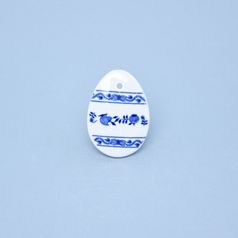 Easter decoration - Egg 5,5 x 3,9 cm, Original Blue Onion Pattern