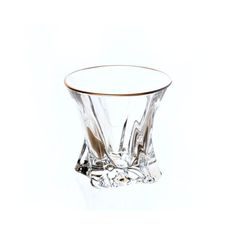 Crystal Tumbler set whisky Cooper 6 pcs, 320 ml, Golden Rim, Aurum Crystal