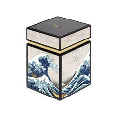 Tea tin K. Hokusai - The Great Wave, 7,5 / 7,5 / 11 cm, Metal, Goebel