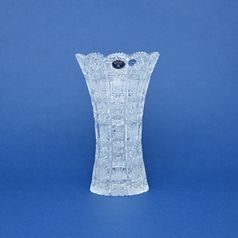 Crystal Hand Cut Vase, 205 mm, Crystal BOHEMIA