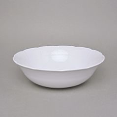 Bowl deep 24 cm, Thun 1794 Carlsbad porcelain, Natalie white