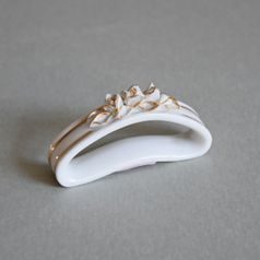 Ring of Serviettes, 5,4 x 1,3 x 3,7 cm, White + Gold, Porcelain Figures Duchcov