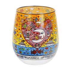 Wind light James Rizzi - Romance of the Sea, 8,5 / 8,5 / 9,5 cm, Glass, Goebel