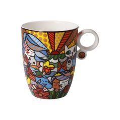 Hrnek Britto Garden 400 ml, jemný kostní porcelán, R. Britto, Goebel