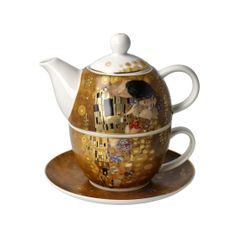 Tea for One Gustav Klimt - The Kiss, 0,35 l, New Bone China, Goebel