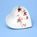 Miska srdce 16 x 15,5 cm Fantazie, různé dekory, Český porcelaán a.s.