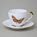 Liqueur cup 20 ml + saucer 7 cm, Butterfly, Lindner porcelain