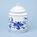 Jar for food storage with a sign 1,10 l, 17 cm, Original Blue Onion Pattern