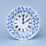 Clock wall 24 cm + Clockwork, Original Blue Onion Pattern