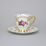 Cup coffee 180 ml plus saucer 155 mm, Cecily (Roses) + gold, Carlsbad