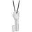 porcelain pendant WELCOME KEY 4 x 1,9 cm, Meissen porcelain
