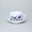Cup and saucer B plus B 0,21 l / 14 cm for coffee, Original Blue Onion + gold Pattern