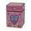 Tea tin James Rizzi - Peace of Love, 7,5 / 7,5 / 11 cm, Metal, Goebel