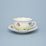 Cup and saucer mirror C/1 plus ZC1 0,20 l / 15,5 cm for tea, Hazenka IVORY, Cesky porcelan a.s.