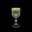 Astra Gold: Wine glass 170 ml, 15,2 cm, crystal + gold + lion, Provenza, Golden Black Decor