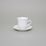 Cup Espresso 80 ml and saucer 120 mm, Thun 1794 Carlsbad porcelain, Natalie white