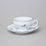 Tea cup and saucer 205 ml / 15,5 cm, Thun 1794 Carlsbad porcelain, BERNADOTTE blue flower