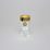 Astra Gold: Liqueur (shot) cup 50 ml, 1 pcs., Quadro crystal, Lilit and Leo Golden Black decor