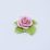 Rose on table - pink 7 x 7,5 x 3,5 cm, Unterweissbacher porcelain