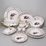 Dining set for 6 pers., Cecily + gold, Frederyka Carlsbad