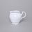 Creamer 250 m l, Thun 1794 Carlsbad porcelain, BERNADOTTE frost, Platinum line