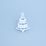 Vánoční ozdoba - stromeček 8,5 cm, Cibulák, originální z Dubí