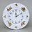 Clock wall 27 cm, Thun 1794 Carlsbad porcelain, BERNADOTTE hunting