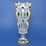 Váza na noze Rhapsody 40,5 cm zlacená, RoyalCrystal