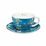 Cup and saucer V. van Gogh - Almond Tree Blue, 0,25 l / 15 cm, Fine Bone China, Goebel