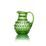 Crystal Jug 750 ml, Light Green - Polka Dot, Kvetna 1794 Glassworks