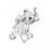 Elephant Calf (crystal) 52 x 37 mm, Crystal Gifts and Decoration PRECIOSA