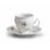 Šálek a podšálek čaj/káva 220 ml / 16 cm, Thun 1794, karlovarský porcelán, BERNADOTTE házenka