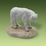 Lamb On A Pedestal With Head Down, 4,5 x 7 x 6 cm, Pastel, Porcelain Figures Duchcov