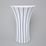 Váza Retro T 30 cm, bílá + černá linka, porcelán Goldfinger
