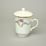 Mug Devon with lid 270 ml - pearl + gold + rose decor, Thun 1794 karlovarský porcelán