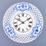 Clock perforated 27 cm, Original Blue Onion Pattern
