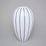 Vase Retro Z 26 cm, White + Black Line, Goldfinger Porcelain