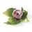 Rose on table - pink 6 x 5 x 3 cm, Unterweissbacher porcelain