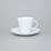 Coffee cup 150 ml and saucer 150 mm, Thun 1794 Carlsbad porcelain, TOM white