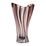 Křišťálová váza Plantica, růžová 32 cm, Aurum Crystal