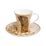 Cup and saucer Gustav Klimt - The Fulfilment, 0,1 l / 12 cm, Fine Bone China, Goebel
