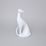 Kočka 10,5 x 7 x 19 cm, bílé, Porcelánové figurky Duchcov
