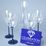 Set Vital - Blue Onion 4+1, 4 pcs. of wine glass 360 ml + carafe 1 l, with high-quality crystals