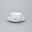 Cup and saucer mirror C/1 plus ZC1 0,20 l / 15,5 cm for tea, Cesky porcelan a.s., Goose