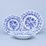 Plate set for 4 persons, Original Blue Onion Pattern